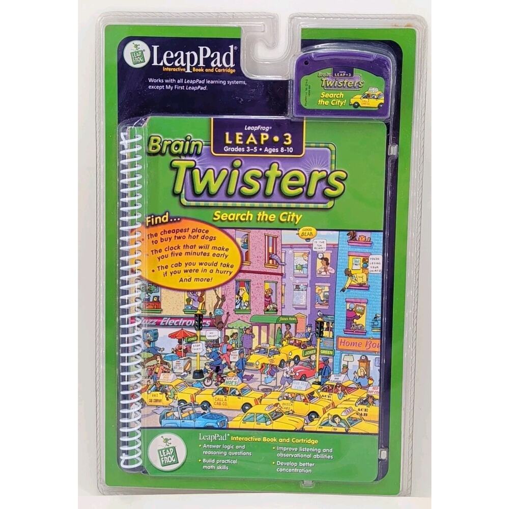 LeapFrog LeapPad Leap 3 Brain Twisters Search The City - Unopened. Original Pack